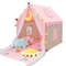 Kundengebundene Logo Girls Playhouse Outdoor Camping-Zelt-110CM Lichter Baby-Prinzessin-Castle Tent With