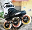 4 Rad-schwarze Sport-im Freien Produkte 2 in 1 Rollschuhe PU-Material
