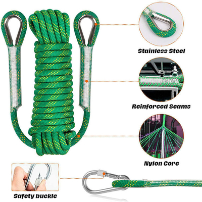 Kundenspezifische hohe Qualität, die Felsen-Sicherheits-Seil-dynamisches Kletterseil des Bergsteigen-Rettungs-Notausgang-Seil-10.5mm wandert