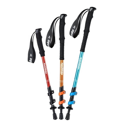 135cm Aluminiumantischock-Wanderstock-teleskopische Gipfel-Wanderstöcke Licht-300g